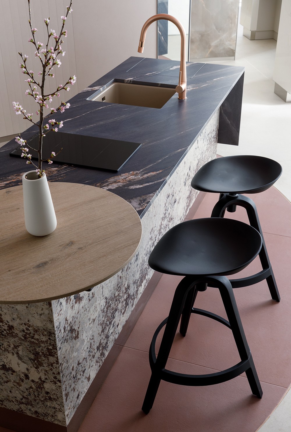 アイランドカウンター(木目):ROVERE BUCKSKIN NATURAL