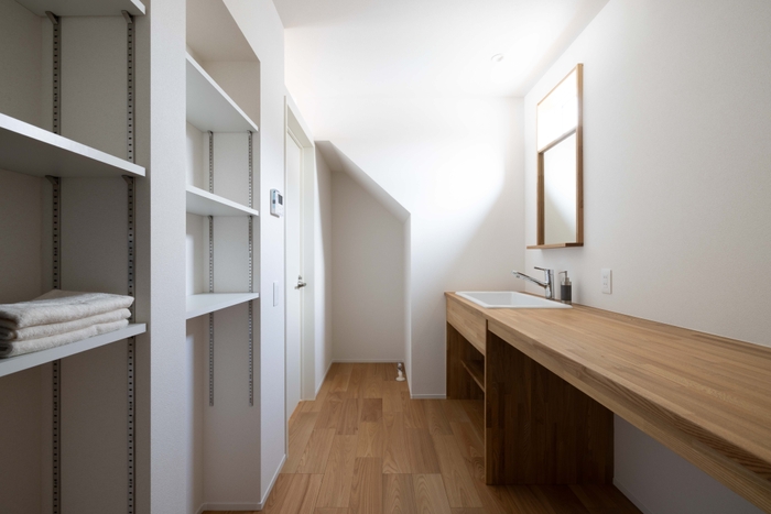 洗面化粧台+物干し