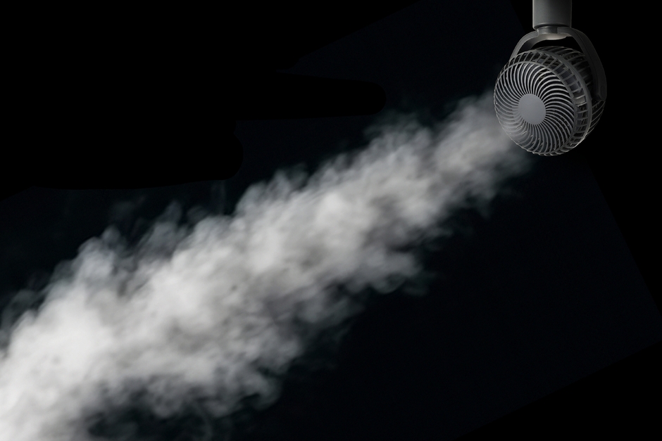 5m以上のパワフル送風