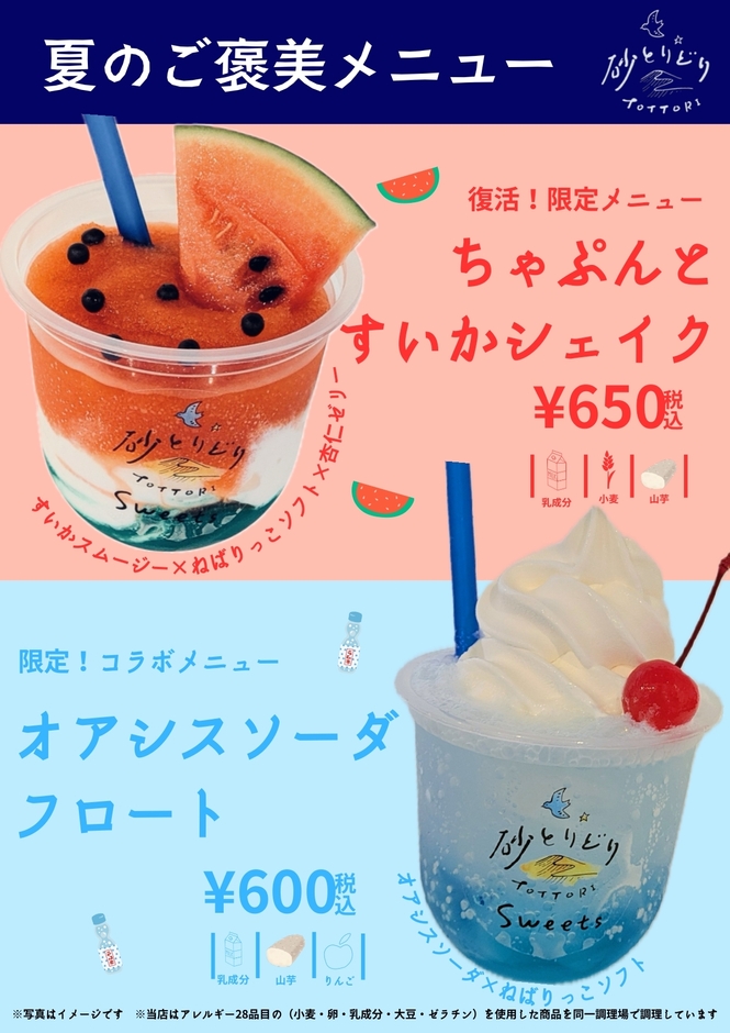 夏のドリンクが新登場！