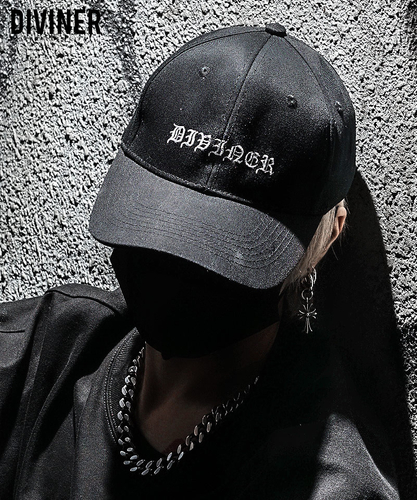 【BlackLetter】 Embroidery Cap　/　ブラックレターキャップ
