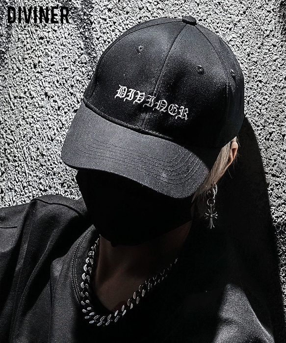 【BlackLetter】 Embroidery Cap　/　ブラックレターキャップ