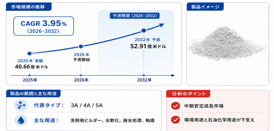 世界合成ゼオライト粉末市場の成長予測2026~2032
