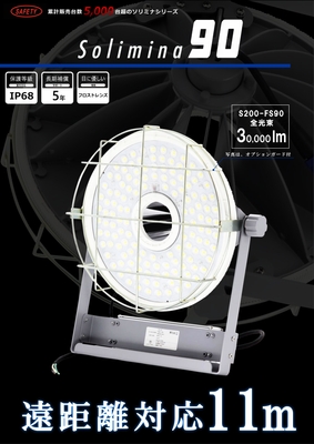 仮設工事用LED投光器「Solimina90」