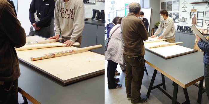 前回の襖張り替え教室