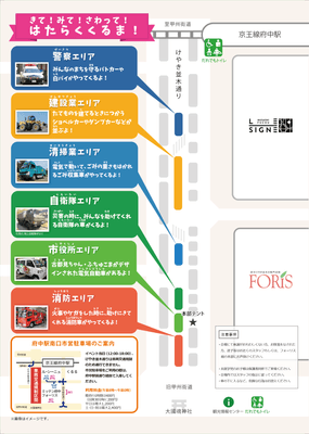 はたらくくるま会場案内図