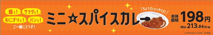 ミニ☆スパイスカレー販促物（画像はイメージです。）