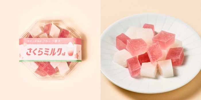 岡伊三郎商店　フルーツ寒天 さくらミルク味