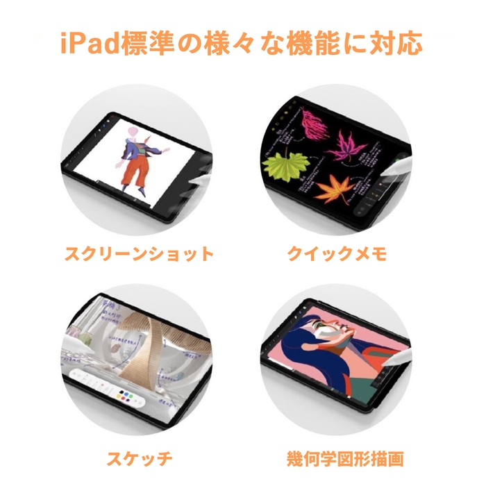 iPad標準の様々な機能に対応