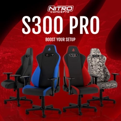 Nitro Conceptsゲーミングチェアを日本向けにリニューアル　 強度とサイズを改良した「S300 PRO」を9月15日発売