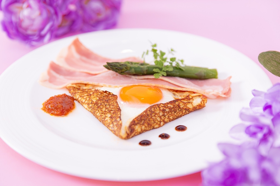 <ウェルカムプレート>クレープパルマンティエ ベーコン添え