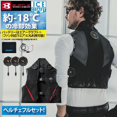 冷却ペルチェベスト IC101S アイスクラフト フルセット