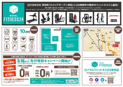 『ロイヤルフィットネス24』広告 裏面
