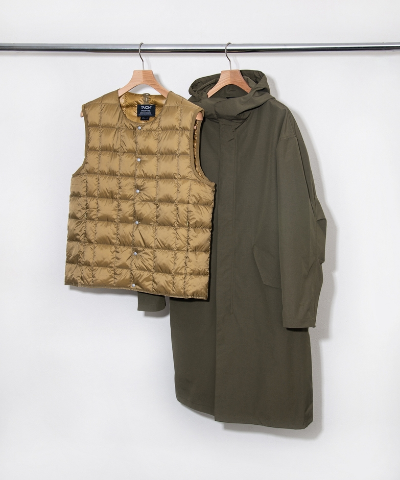 カラー展開:オリーブ、ネイビー、チャコールグレー