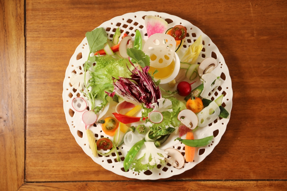 料理の彩りにもこだわり