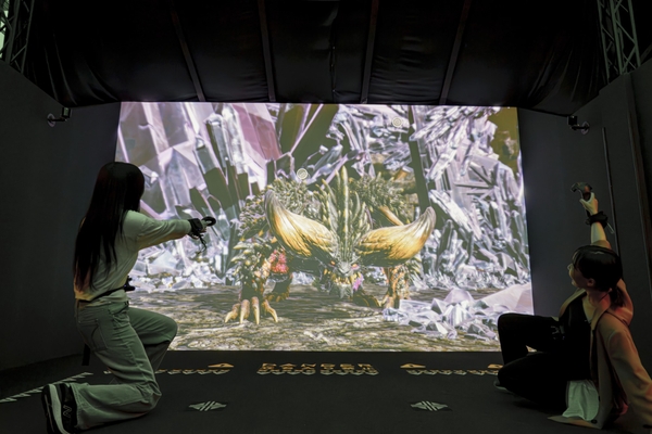 ▲「モンスターハンター・ザ・フィールド in ニジゲンノモリ」　©CAPCOM