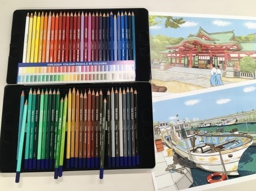 <ヴァンゴッホ色鉛筆60色セット>