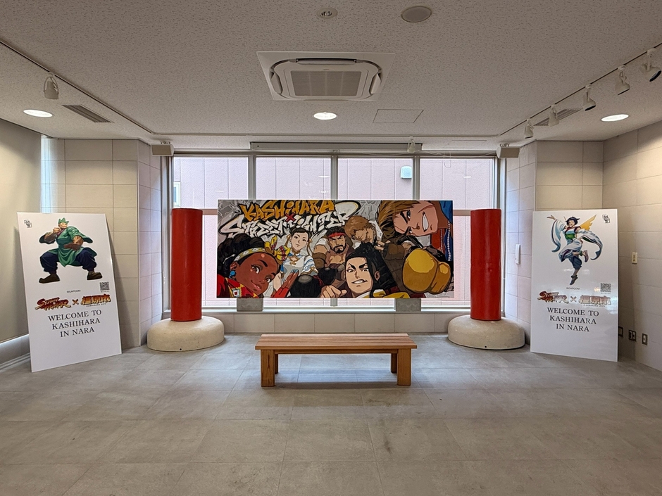 『ストリートファイター』のパネル展示