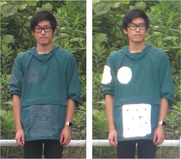 図2 ライト照射:無(左)有(右)