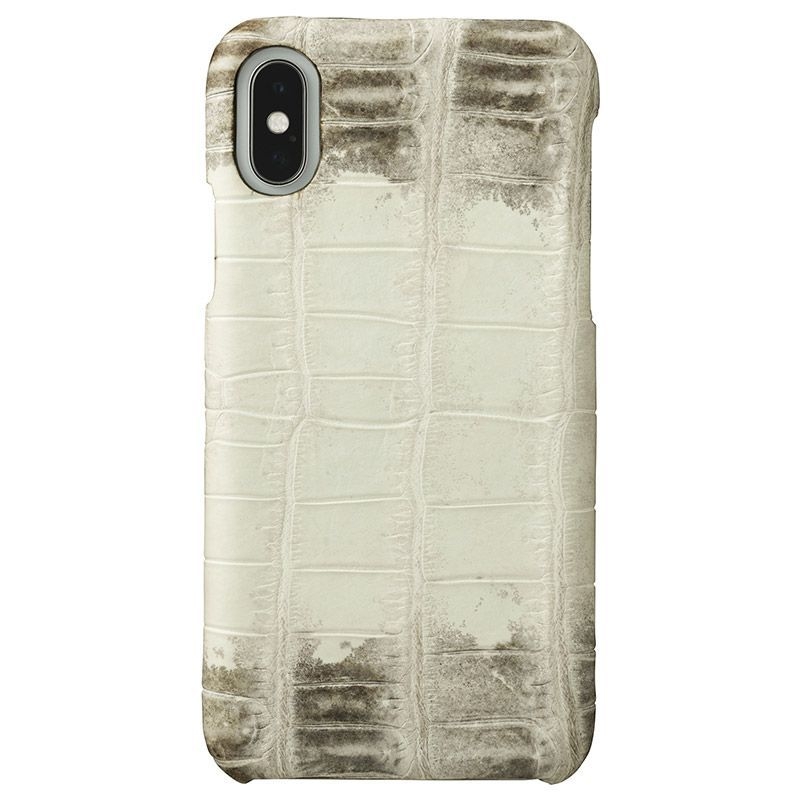 GRAMAS Meister Himalayas Crocodile Leather Case for iPhone X