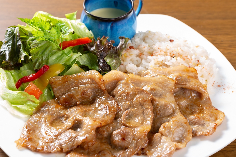 箱根山麓豚と小田原産はちみつの生姜焼き