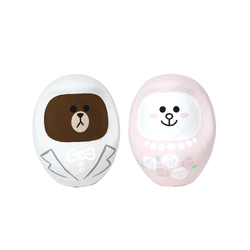 LINEのブラウン＆コニーがウェディングギフトに ぴったりのだるまセットに！ 6月6日より公式オンラインストア限定で販売開始