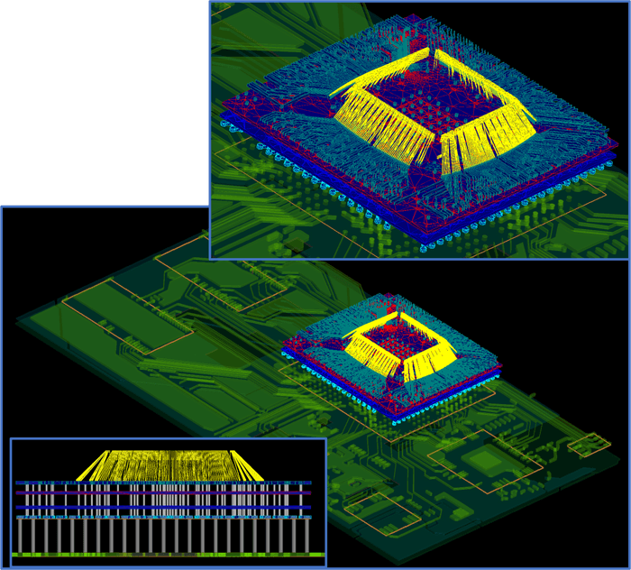 Phi Plusメッシュ作成技術により、3D ICのパッケージングに代表される複雑なシステムシミュレーションは大幅に高速化され堅牢性も高まります。