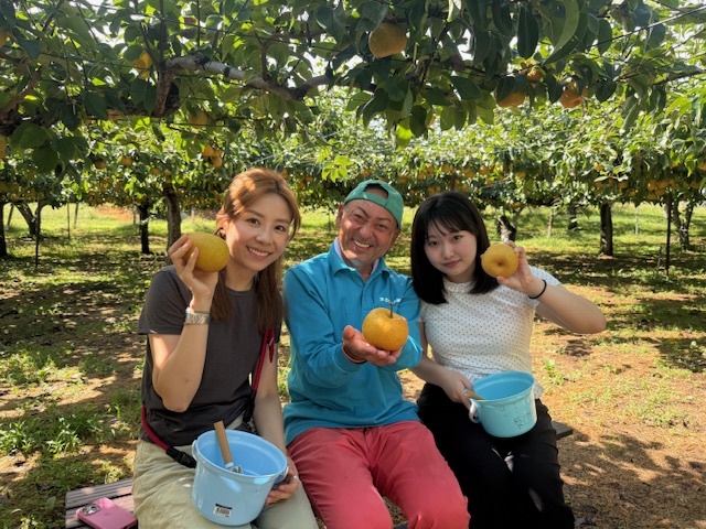 福島研修・まるせい果樹園にて