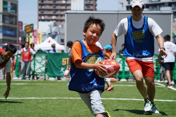 ストリートラグビーが体験できる!