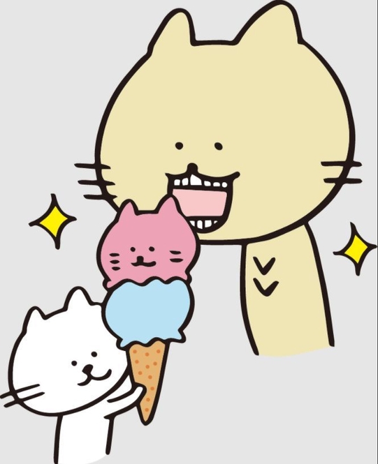 ししゃもねこ イラストアイス