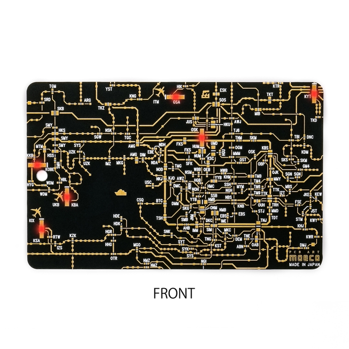 FLASH 関西回路線図 黒 電子工作キット 完成品