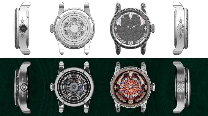 手作業による彫刻