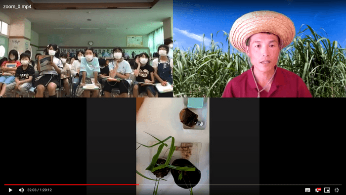 小学校向けの体験案内の様子