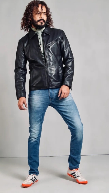 シングルジャケット・ブラック