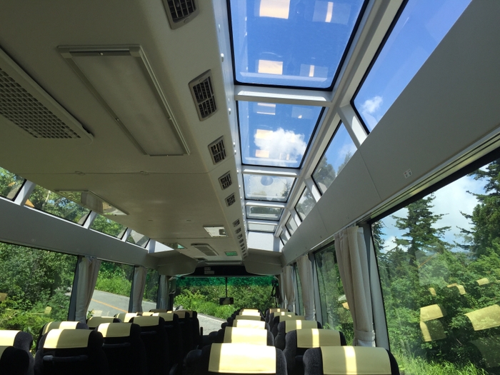 E~SORA立山パノラマバス車窓からの景色