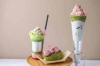 【春季限定】満開のあたみ桜をイメージした、お濃茶スイーツが新登場！