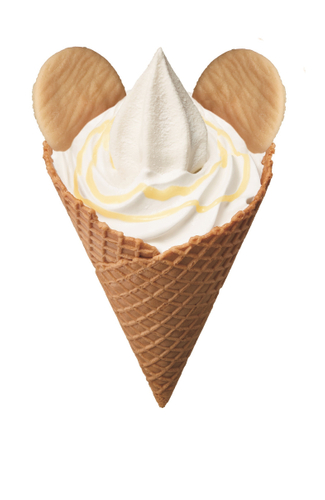 ワッフルソフト超ミルク　バタークッキー１枚プラス　イメージ画像