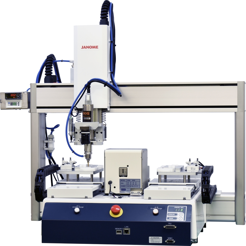 図2 JR3353Tを使用したねじ締めロボット