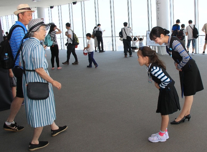 昨年の様子(展望台スタッフ)