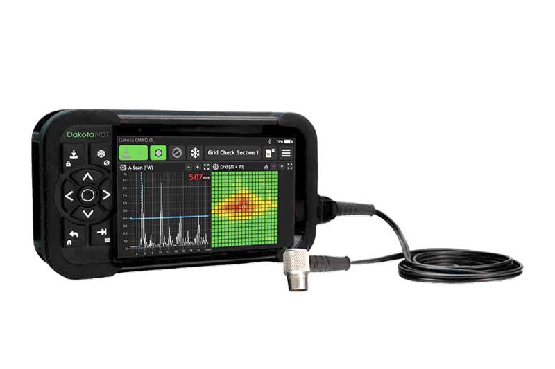 腐食検査から精密測定まで1台で対応 Aスキャン超音波厚さ計『CMX10-DL
