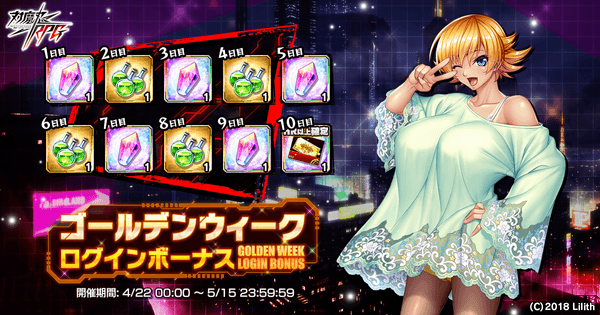 ゴールデンウィークログインボーナス