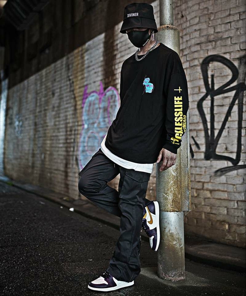 Two-Face L/TEE(ブラック)