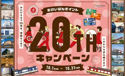 10月1日(日)から31日(火)まで 「おけいはんポイント20周年キャンペーン」を開催いたします。