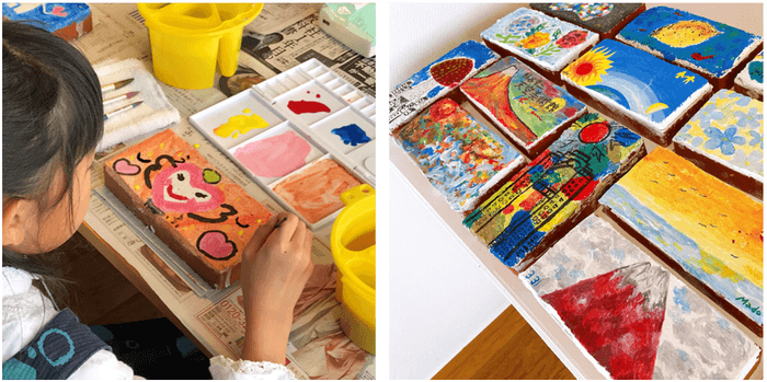 「フレスコを描く」ワークショップ