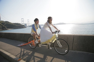 サイクリングの聖地で愛を誓う！ 新タイプのリゾートウェディング『しまなみ婚』スタート！ ～島々を巡る新郎新婦に様々な祝福体験プレゼント～