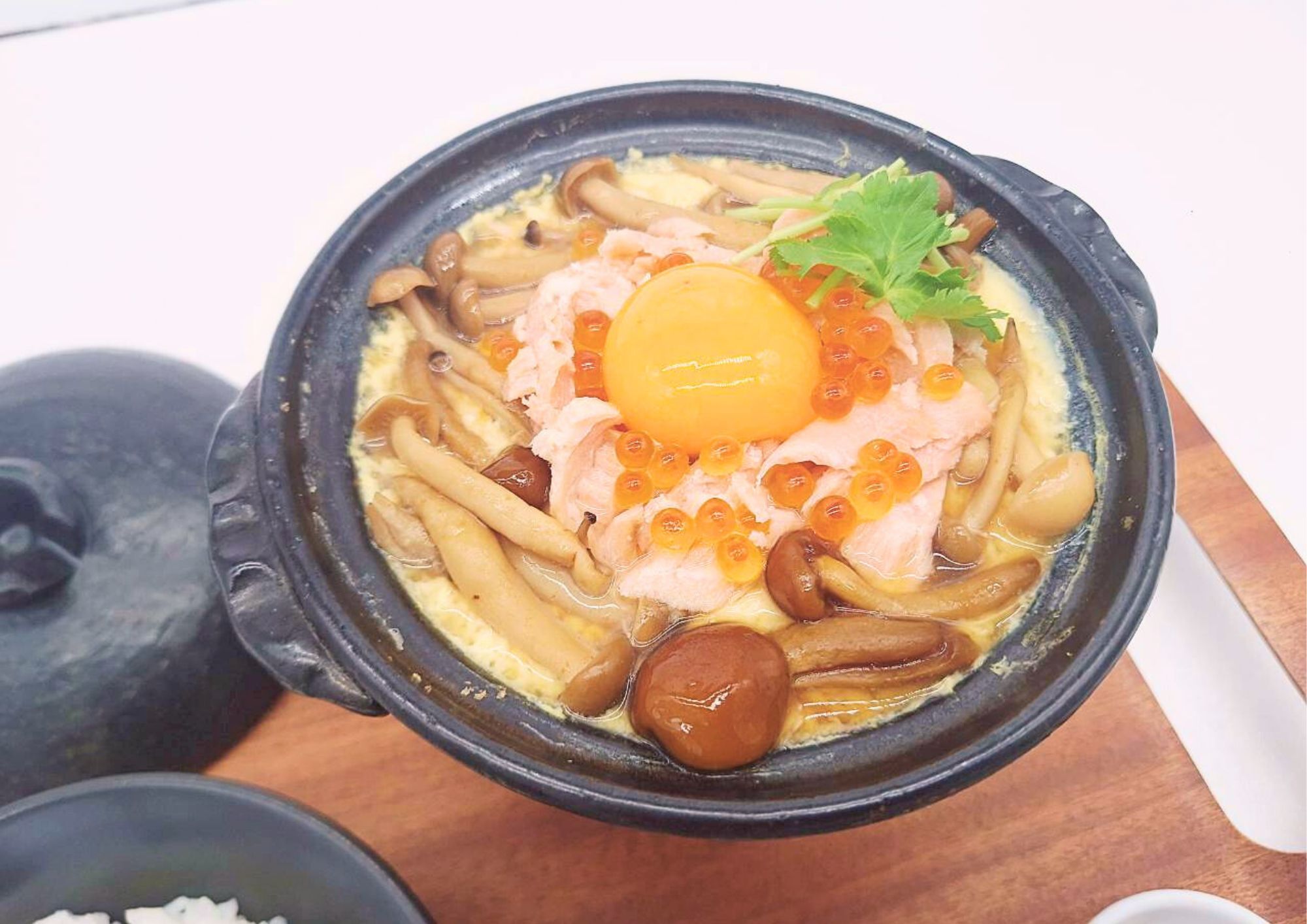 アッツ熱!ダブル親子の飲む親子丼