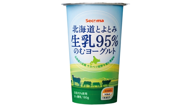 北海道とよとみ生乳95% のむヨーグルト