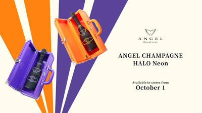 ラグジュアリーシャンパーニュブランド“ANGEL CHAMPAGNE” 「ANGEL CHAMPAGNE HALO Neon」から、 新色PurpleとOrangeが登場 2026年10月1日(木)より販売開始！