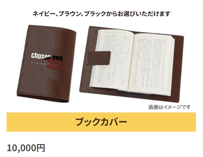 リターン:出版記念グッズ(ブックカバー)
