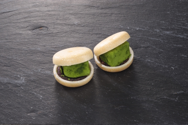 クリームチーズ味噌漬け抹茶モナカ